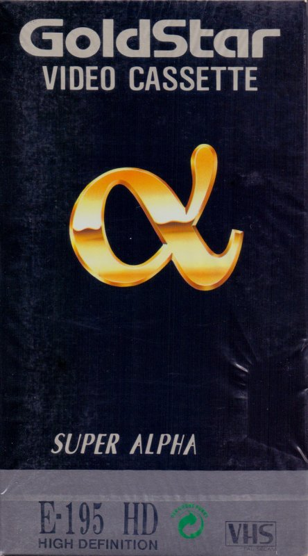 VHS, Video Home System Goldstar Super Alpha 195 Type I Normal 1992 Europe