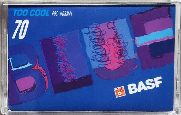 Compact Cassette BASF 70 "Too Cool BLUE" Type I Normal Germany