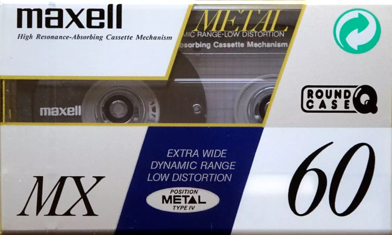 Compact Cassette Maxell MX 60 Type IV Metal 1995 Europe