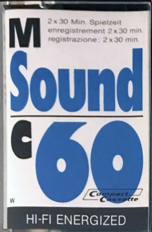 Compact Cassette M Sound 60 "Hi-Fi Energized" Type I Normal 1976 Europe