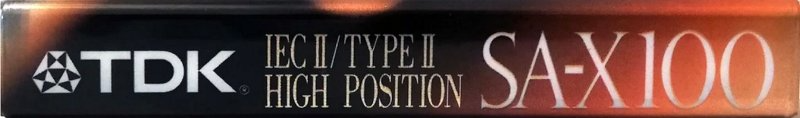 Compact Cassette TDK SA-X 100 "SA-X100ET" Type II Chrome 1992 Europe