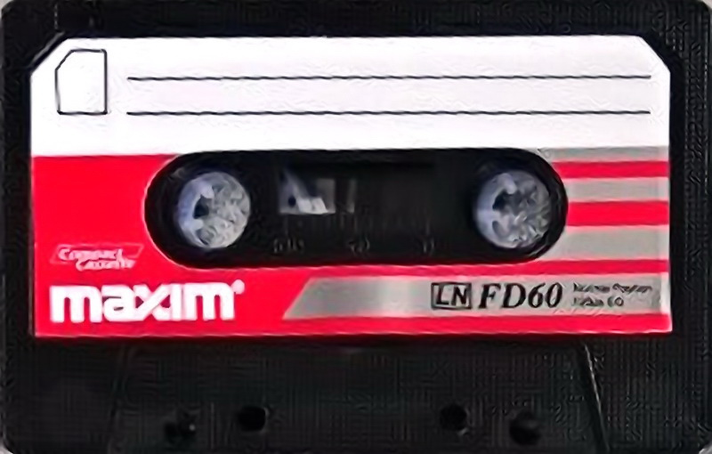 Compact Cassette Maxim FD 60 Type I Normal 1984 UK