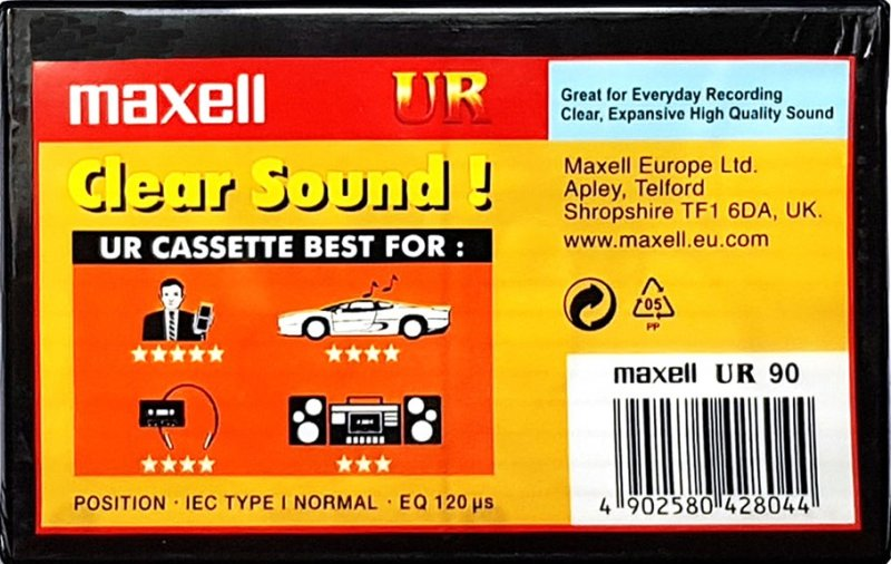 Compact Cassette Maxell UR 90 Type I Normal 2002 Europe