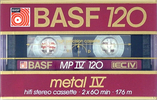 Compact Cassette BASF Metal IV 120 "ME IV / MP IV" Type IV Metal 1985 Europe