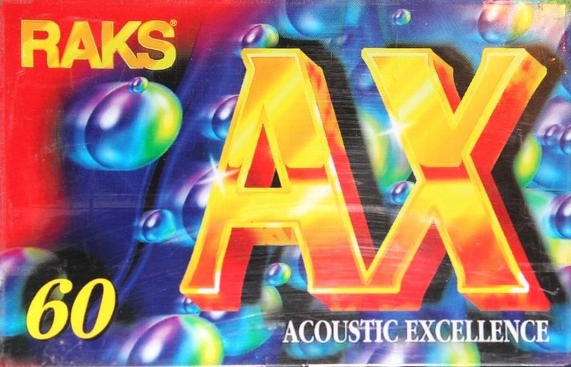 Compact Cassette RAKS AX 60 Type I Normal 1996 Europe