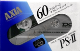 Compact Cassette AXIA PS-II / PS-2 60 "PS-2 B 60" Type II Chrome 1991 Japan
