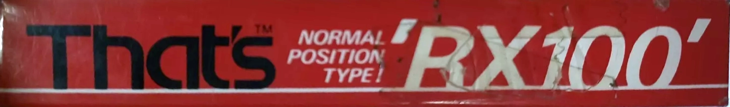 Compact Cassette Thats RX 100 Type I Normal 1990 Europe