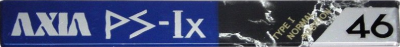Compact Cassette AXIA PS-Ix 46 "PS-1x46" Type I Normal 1989 Japan
