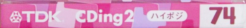 Compact Cassette TDK CDing 2 74 "CD2-74U" Type II Chrome 2002 Japan