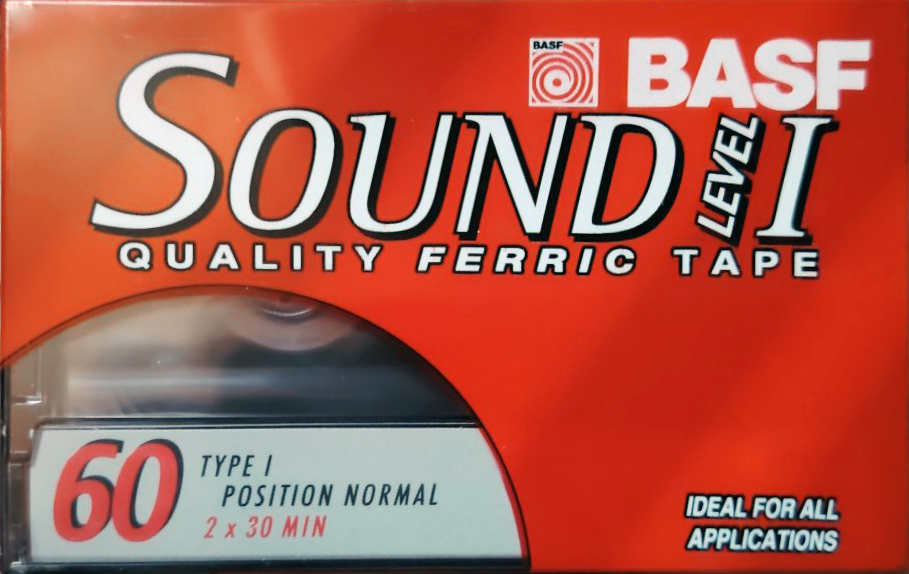 Compact Cassette BASF Sound 60 "Level I" Type I Normal 1998 North America