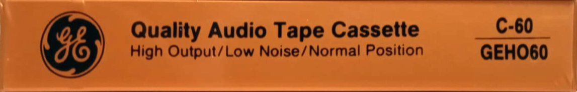 Compact Cassette GE / General Electric GE-HO 60 Type I Normal 1988 USA
