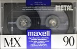 Compact Cassette Maxell MX 90 Type IV Metal 1990 USA
