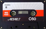 Compact Cassette Acme MS 450 60 Type I Normal 1984 Worldwide
