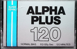 Compact Cassette Alpha Plus 120 Type I Normal 1984 UK