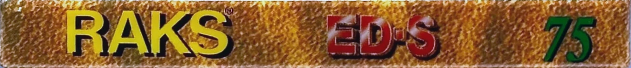 Compact Cassette RAKS ED-S 75 Type I Normal 1993 Europe