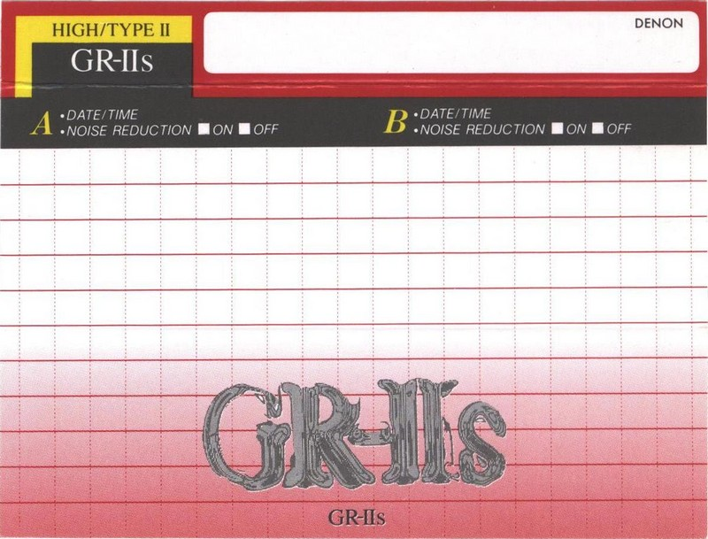 Compact Cassette Denon GR-IIs 80 Type II Chrome 1992 Japan