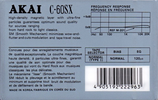 Compact Cassette Akai SX 60 Type I Normal 1991 Europe
