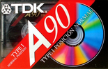 Compact Cassette TDK A 90 Type I Normal 1992 North America