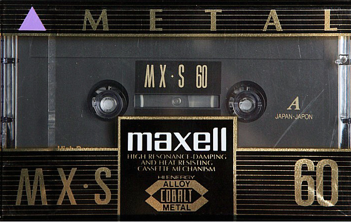 Compact Cassette Maxell MX-S 60 Type IV Metal 1994 North America
