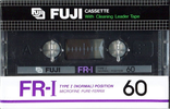 Compact Cassette Fuji FR-I 60 Type I Normal 1982 North America