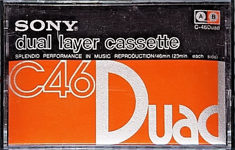 Compact Cassette Sony Duad 46 Type I Normal 1977 Japan