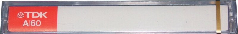 Compact Cassette TDK A 60 Type I Normal 1985 Brazil
