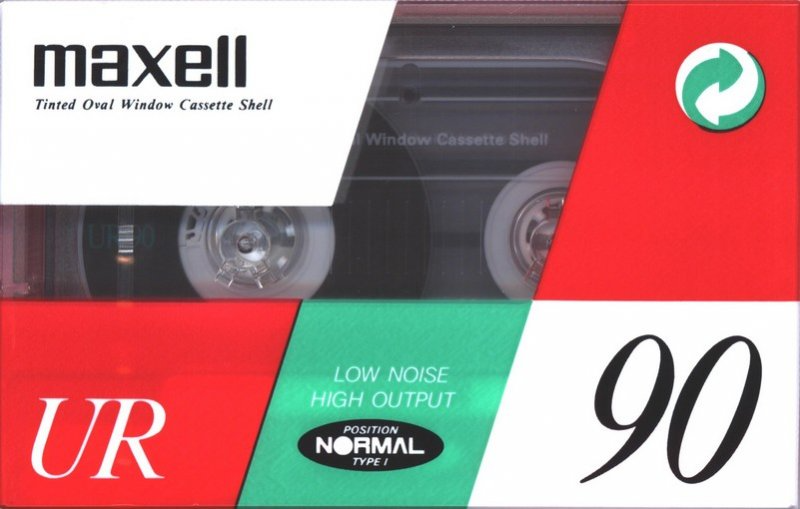 Compact Cassette Maxell UR 90 Type I Normal 1991 Europe