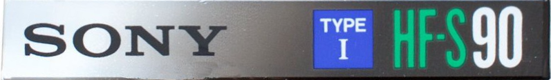Compact Cassette Sony HF-S 90 Type I Normal 1990 North America