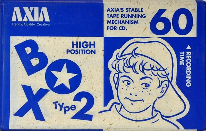 Compact Cassette AXIA Box 2 60 "BOX2A 60" Type II Chrome 1995 Japan