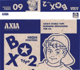 Compact Cassette AXIA Box 2 60 "BOX2A 60" Type II Chrome 1995 Japan