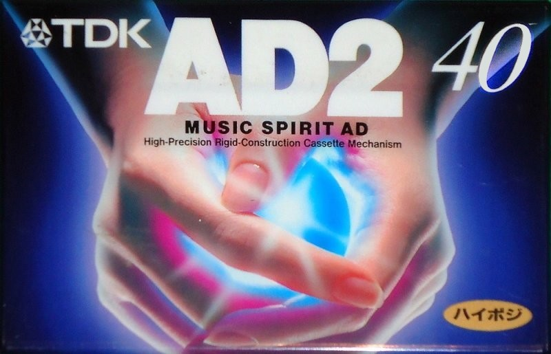Compact Cassette TDK AD2 40 "AD2-40N" Type II Chrome 1996 Japan