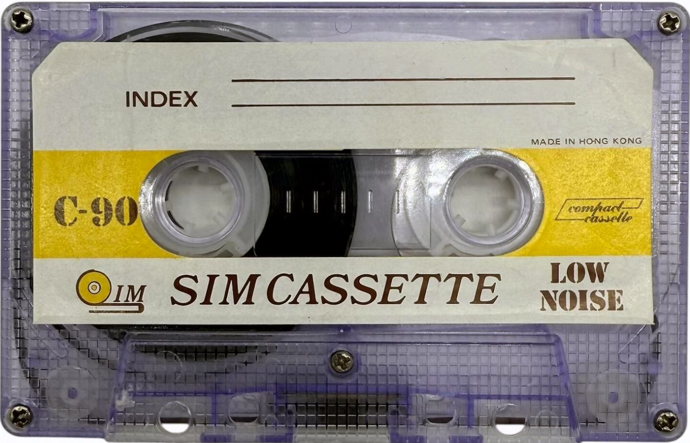 Compact Cassette Sim 90 Type I Normal Hong Kong