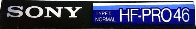 Compact Cassette Sony HF-Pro 46 Type I Normal 1985 Japan