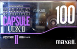 Compact Cassette Maxell Capsule II 100 "UDXII" Type II Chrome 1991 USA