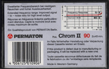 Compact Cassette Permaton Chrom II 90 Type II Chrome 1984 Europe