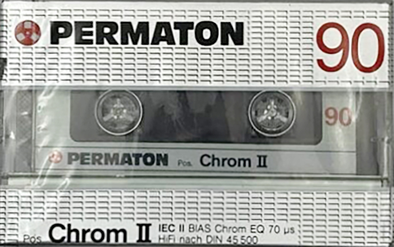Compact Cassette Permaton Chrom II 90 Type II Chrome 1984 Europe