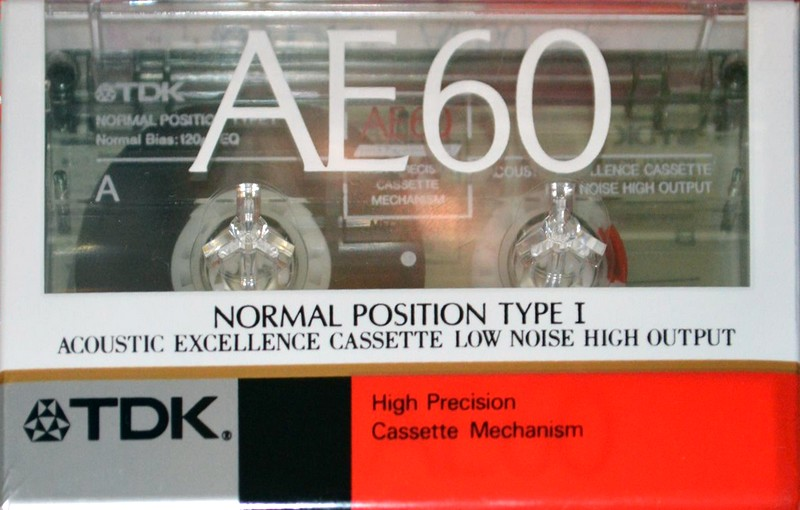 Compact Cassette TDK AE 60 "AE-60K" Type I Normal 1989 Japan