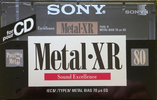 Compact Cassette Sony Metal-XR 80 Type IV Metal 1992 Europe