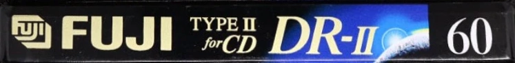 Compact Cassette Fuji DR-II 60 Type II Chrome 1995 North America