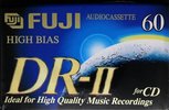 Compact Cassette Fuji DR-II 60 Type II Chrome 1995 North America