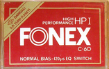Compact Cassette Fonex 60 "HP I" Type I Normal Turkey