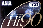 Compact Cassette AXIA Hi 90 Type II Chrome 1990 Japan