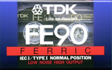 Compact Cassette TDK FE 90 "FE-90EB" Type I Normal 2001 Worldwide