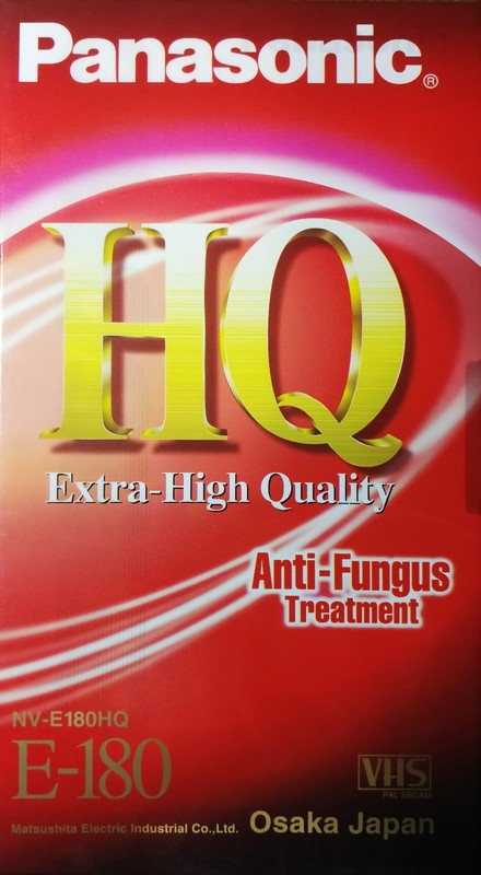 VHS, Video Home System Panasonic HQ 180 "NV-E180HQ" Type I Normal Japan