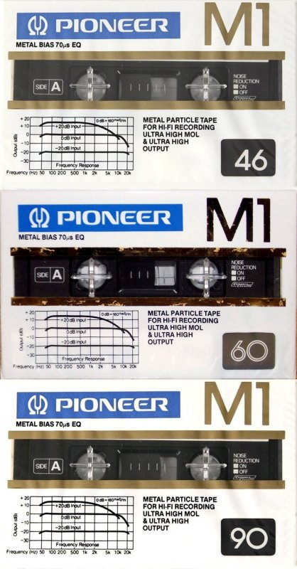 Compact Cassette Pioneer M1 46 Type IV Metal 1981 Japan
