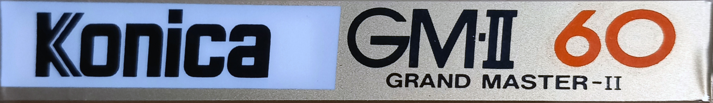 Compact Cassette Konica GM-II 60 "Grand Master II" Type II Chrome 1984 USA