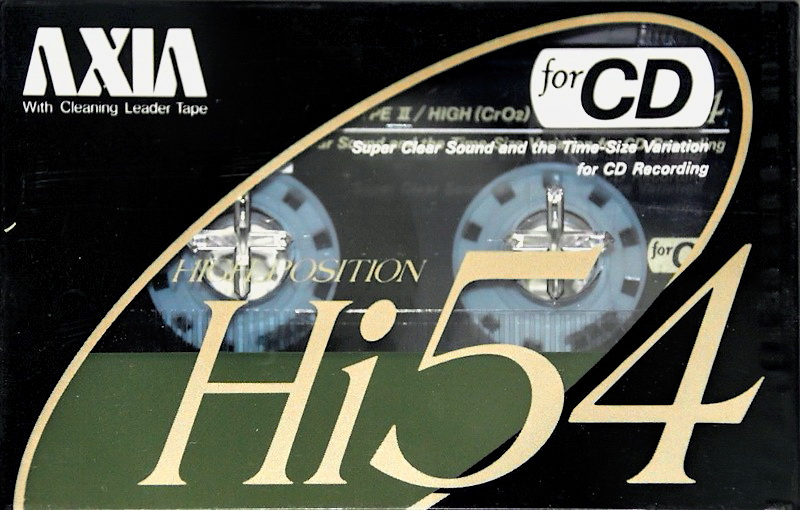Compact Cassette AXIA Hi 54 Type II Chrome 1990 Japan