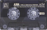 Compact Cassette AXIA Hi 54 Type II Chrome 1990 Japan