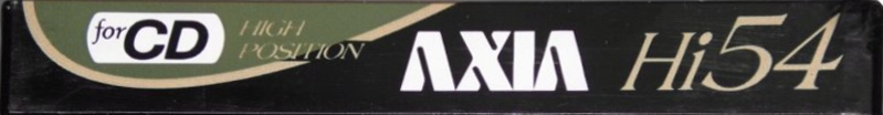 Compact Cassette AXIA Hi 54 Type II Chrome 1990 Japan