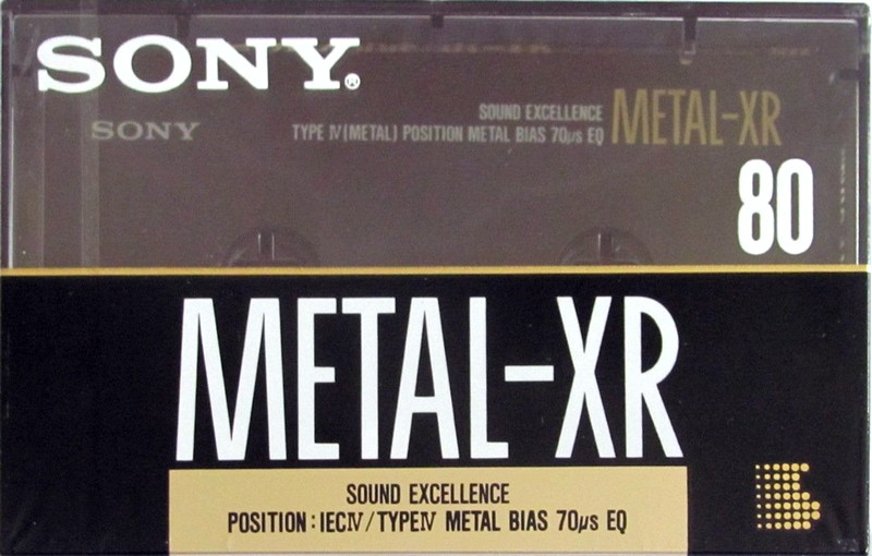 Compact Cassette Sony Metal-XR 80 Type IV Metal 1990 Europe